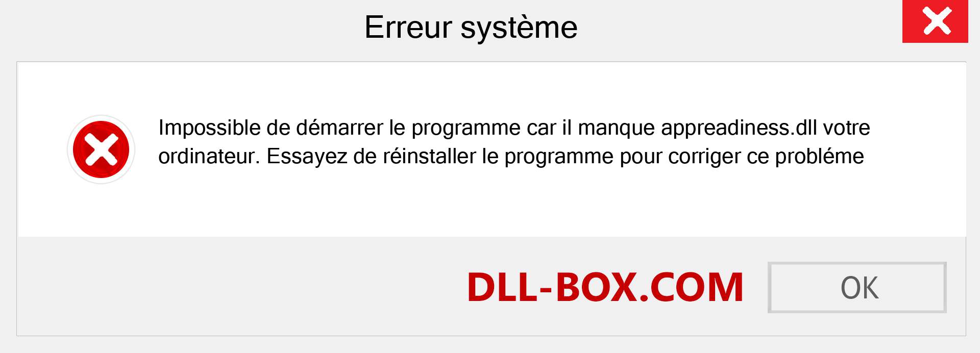 Le fichier appreadiness.dll est manquant ?. Télécharger pour Windows 7, 8, 10 - Correction de l'erreur manquante appreadiness dll sur Windows, photos, images